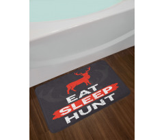 Eat Sleep Hunt Bath Mat