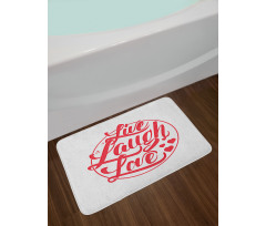 Retro Stamp Bath Mat