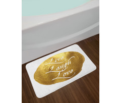 Big Spot Words Bath Mat