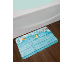 Rustic Fish Net Bath Mat