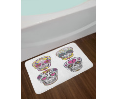 Mexican Skulls Set Bath Mat