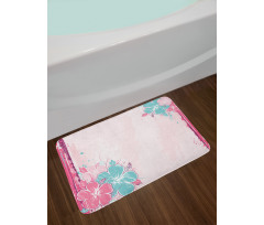 Bouquet of Hibiscus Art Bath Mat