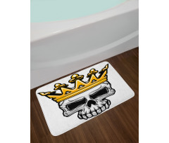 Skull Cranium with Coronet Bath Mat