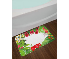 Plumeria Crepe Gingers Bath Mat