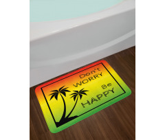 Positive Music Lettering Bath Mat