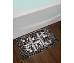 Broken Window Bath Mat