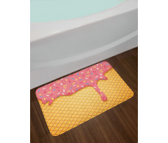 Waffle Pattern Bath Mat