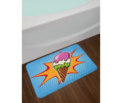 Retro Cone Dots Bath Mat