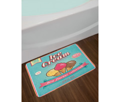 Words Toppings Bath Mat