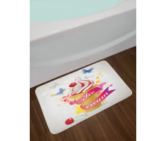 Cherries Colors Bath Mat