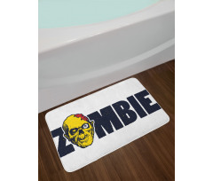 Dead Human Face Bath Mat