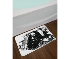 Crazy Man Horror Bath Mat