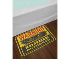 Grunge Horror Sign Bath Mat