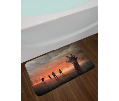 Death Burning City Bath Mat