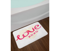 Heart Letters Love Bath Mat