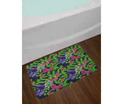 Tropical Vivid Petal Bath Mat