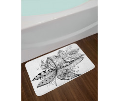 Eastern Ornate Flower Bath Mat