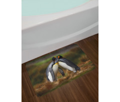 Penguin Couple Cuddling Bath Mat