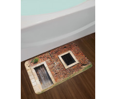 Old House Door Brickwork Bath Mat