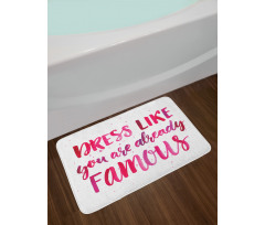 Fashion Words Bath Mat