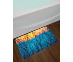 Autumn Dried Flowers Bath Mat