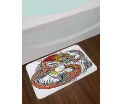 Chinese Zodiac Signs Bath Mat