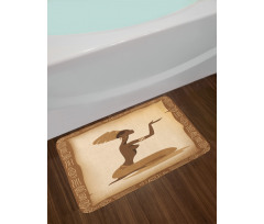 Lady Hand Gesture Bath Mat