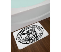 Tribe Woman Frame Bath Mat