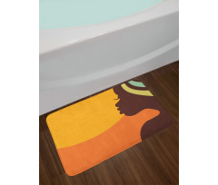 Teenage Girl Face Bath Mat