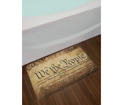 Constitution Text Bath Mat