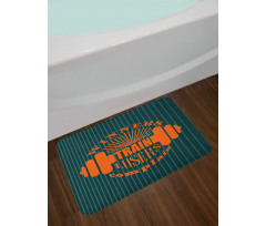 Winners Losers Words Bath Mat