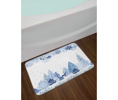 Winter Forest Bath Mat