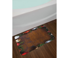 Rustic Home Baubles Bath Mat