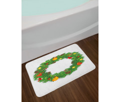 Dressed Wreath Bath Mat