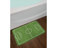 Soccer Stadium Field Bath Mat