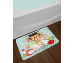 Geek Giraffe Bath Mat