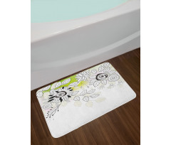 Wild Field Plants Bath Mat