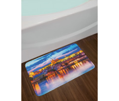 Evening in Prague Bath Mat