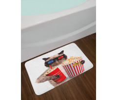 Cat Popcorn Bath Mat