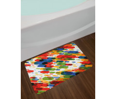Diagonal Geometric Vibrant Bath Mat