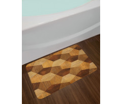 Wooden Rustic Pattern Bath Mat