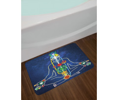 Scheme Power Body Person Bath Mat