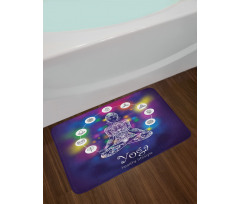 Crossed Legged Meditation Bath Mat