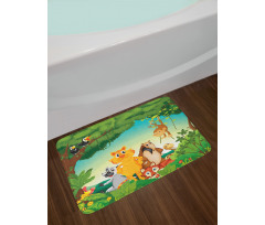 Forest Scene Jungle Habitat Bath Mat