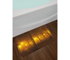 Foggy Evening in the Park Bath Mat