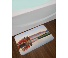 Idyllic Countryside View Bath Mat