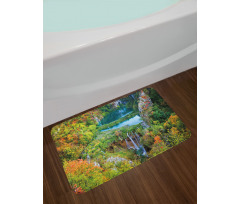 Scenic Fall Valley Lakes Bath Mat