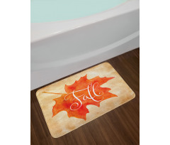 Maple Leaf Vintage Bath Mat