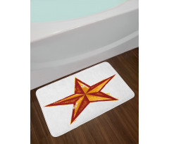 Grunge Retro Bath Mat