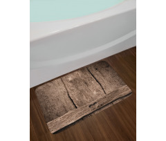 Heart on Wood Bath Mat